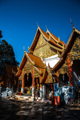 Fototapeta premium Wat Pha Lat or Wat Palad, old temple in jungle, Chiang Mai, Thailand
