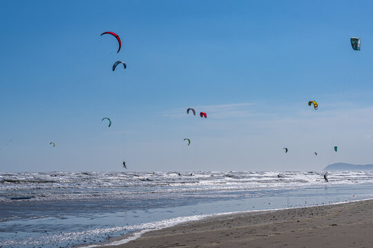 Kite surf in Mar Mediterraneo, Riccione