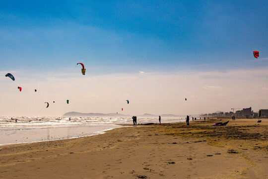 Cold day on the sea of Riccione, strengthen body and mind