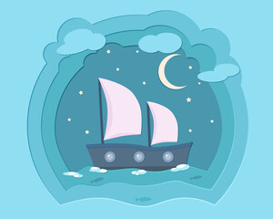 Fototapeta premium Sailing ship