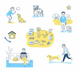 さまざまなペットとのライフシーン　セット