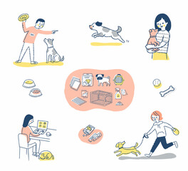 さまざまなペットとのライフシーン　セット