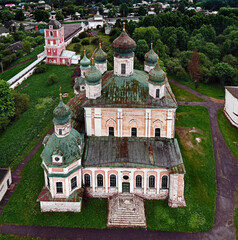 Assumption cathedral, 1750s years. Assumption monastery, city of Pereslavl Zalessky, Russia