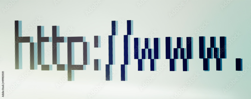 Poster surfing the world wide web. closeup of a search bar on a computer screen - all design on this image 