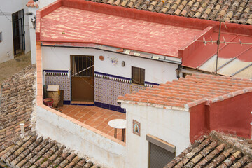 Old town of Ronda seen from the roof of the Iglesia de Santa Mar&iacute;a la Mayor