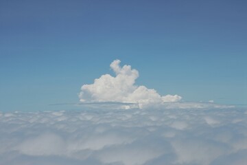 Surabaya, Indonesia - February 22, 2022: Blue Sky