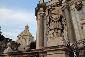 sant'agata cathedral in catania (sicily - italy) 
