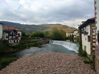 Elizondo. Views of the municipality of Elizondo, in the Baztán valley next to the Bidasoa river. Photography.