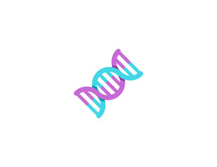 DNA Cell Vector Isolated Emoticon. DNA Icon
