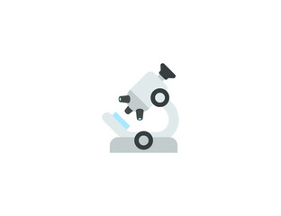 Microscope Vector Isolated Emoticon. Microscope Icon
