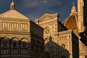 Fototapeta na wymiar Detail of the cathedral in Florence, Italy 