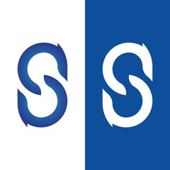 Obraz premium Business corporate S letter logo