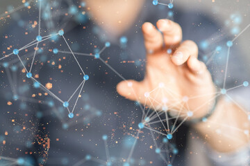 Global digital connections with technology