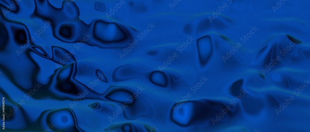 Poster abstract blue waves background.3d rendering.