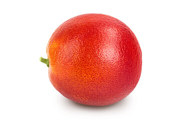 Blood red oranges isolated on white background with clipping path and full depth of field