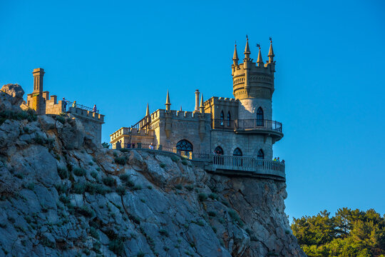 The well-known castle Swallow's Nest near Yalta. Crimea