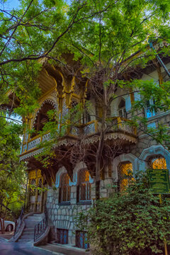 Yalta, Crimea  House where Lesya Ukrainka lived in 1897 (architect P.K. Terebenev)