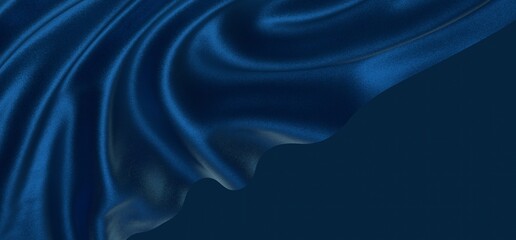 Abstract blue waves background.3d Rendering.
