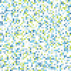 Mosaic seamless colored pixel background. Vector illustration. 