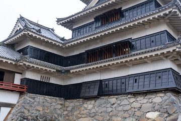 Fototapeta na wymiar 優雅にそびえる松本城