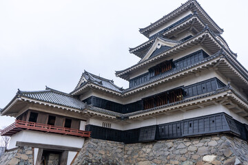 Fototapeta premium 優雅にそびえる松本城