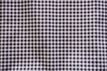 black and white fabric checkered pattern