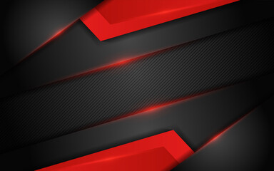 Modern dark background combination with red line glowing