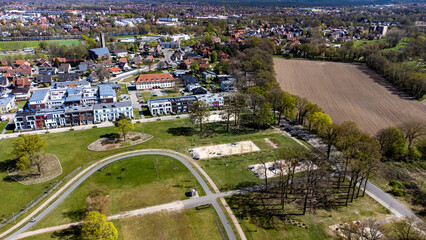 Emsauenpark Lingen Emsland Park Drohne Luftaufnahme