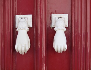 Typical traditional door knocker