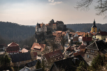Burg und Stadt Hohnstein im Elbsandsteingebirge