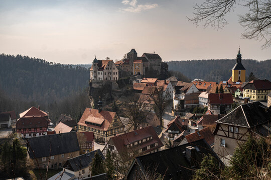 Burg und Stadt Hohnstein im Elbsandsteingebirge