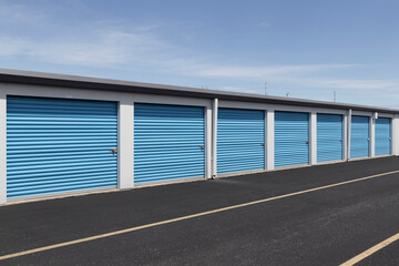 Self storage and mini storage garage units.