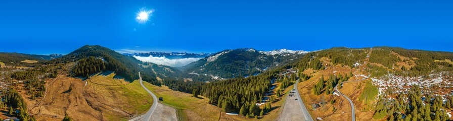 peak glaubenberg pass sarnen obwalden switzerland 360° panorama