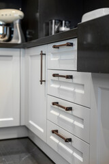 Fototapeta premium modern kitchen interior with kitchen