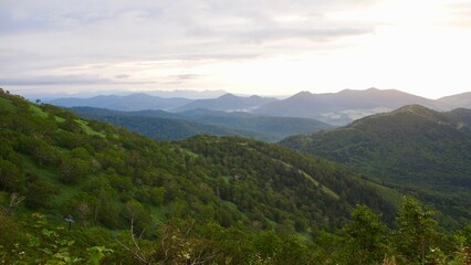 早朝のトマム山からの眺め