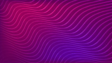 Abstract wavy pink and blue color background. Dynamic purple curves composition