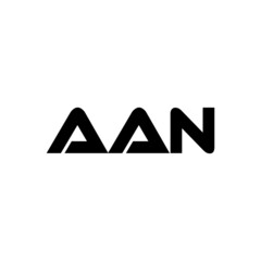 AAN letter logo design with white background in illustrator, vector logo modern alphabet font overlap style. calligraphy designs for logo, Poster, Invitation, etc.