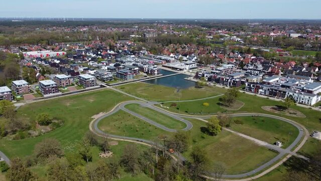 Emsauenpark Lingen Emsland Park Drohne Luftaufnahme