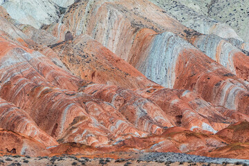Multicolored beautiful mountains in Azerbaijan