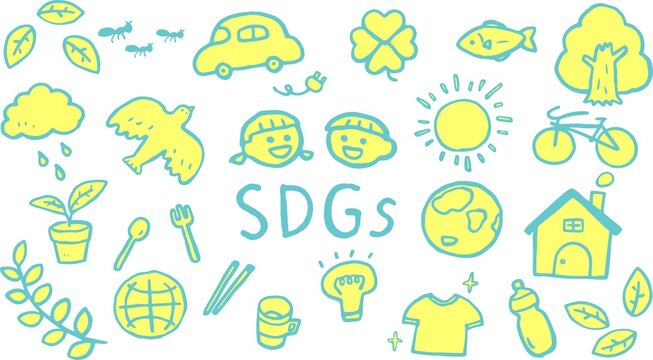 SDGSがテーマの環境を考えた温かみのあるイラスト