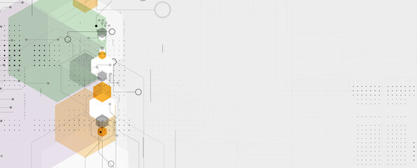 Obraz premium Abstract circuit board futuristic technology processing background