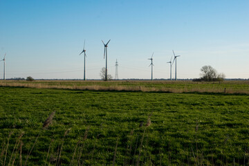 turbines in the field