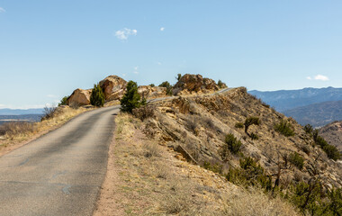 Fototapeta na wymiar Scenic Skyline Drive near Canyon City, Colorado