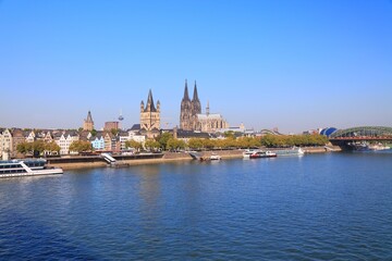 Cologne city skyline in Germany