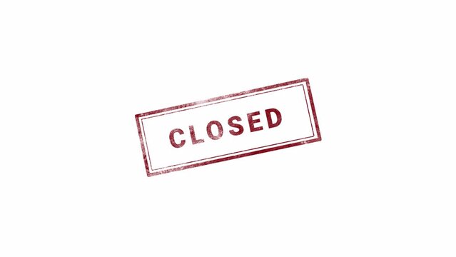 CLOSED STAMP WITH TRANSPARENT BACKGROUND