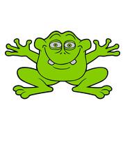 Lustiger Comic Frosch 