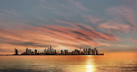 city at sunset  view from window shadow urban   sunset at sea gold reflection in water wave  nature...