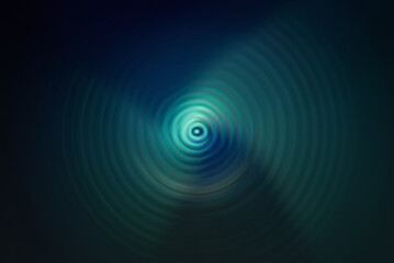 black and light blue circular waves abstract background