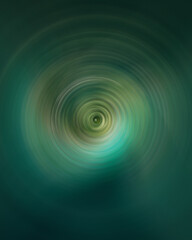 green circular waves abstract background