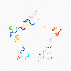 ribbon spiral confetti carnival color shine gift